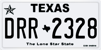 TX license plate DRR2328