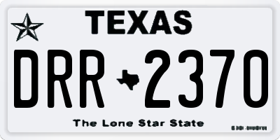 TX license plate DRR2370