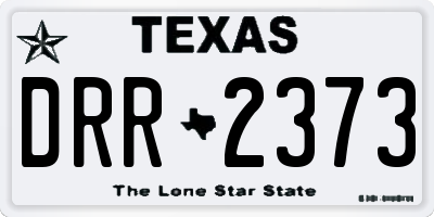 TX license plate DRR2373