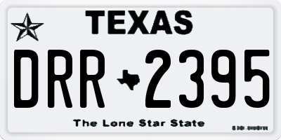 TX license plate DRR2395