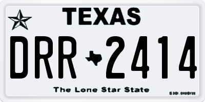 TX license plate DRR2414