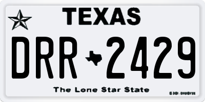 TX license plate DRR2429