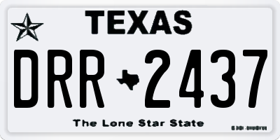 TX license plate DRR2437