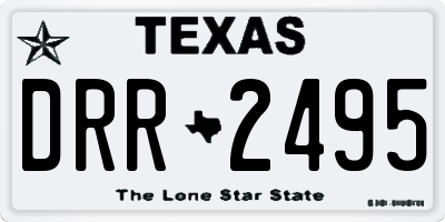 TX license plate DRR2495