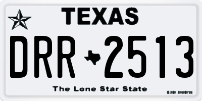 TX license plate DRR2513