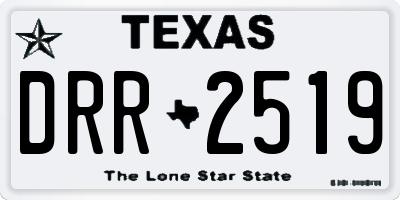 TX license plate DRR2519