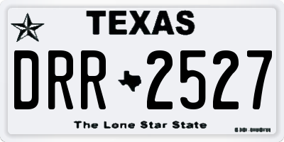 TX license plate DRR2527