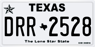 TX license plate DRR2528