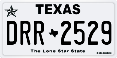 TX license plate DRR2529