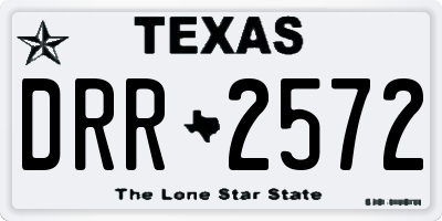 TX license plate DRR2572