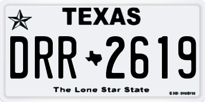 TX license plate DRR2619