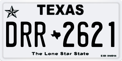 TX license plate DRR2621