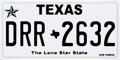 TX license plate DRR2632