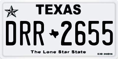TX license plate DRR2655