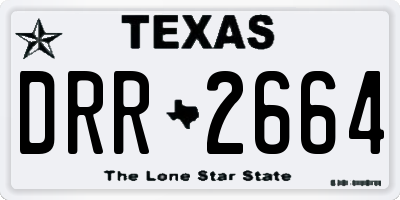 TX license plate DRR2664
