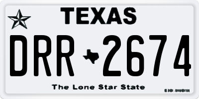 TX license plate DRR2674