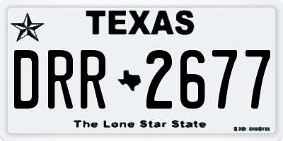 TX license plate DRR2677