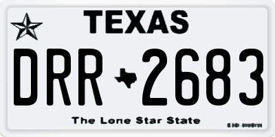 TX license plate DRR2683