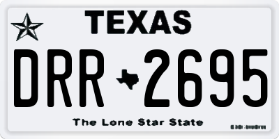 TX license plate DRR2695