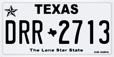 TX license plate DRR2713
