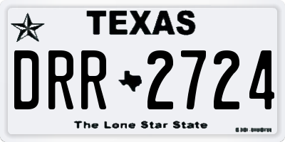 TX license plate DRR2724
