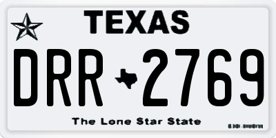 TX license plate DRR2769