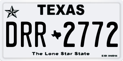TX license plate DRR2772