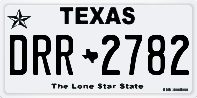 TX license plate DRR2782