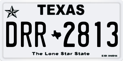 TX license plate DRR2813
