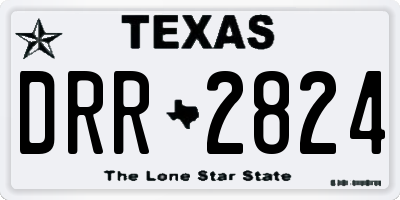 TX license plate DRR2824