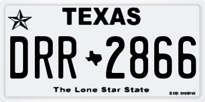 TX license plate DRR2866