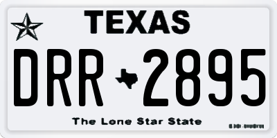 TX license plate DRR2895
