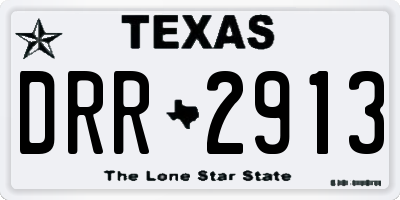 TX license plate DRR2913