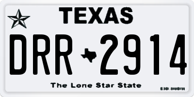 TX license plate DRR2914