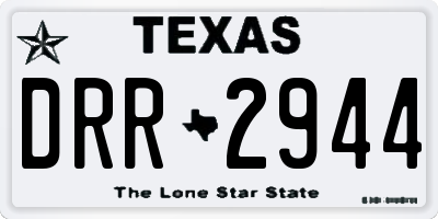 TX license plate DRR2944