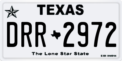 TX license plate DRR2972