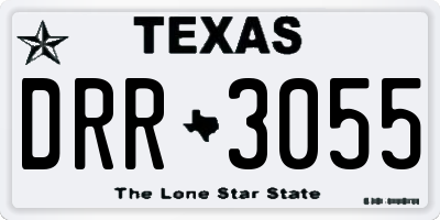 TX license plate DRR3055