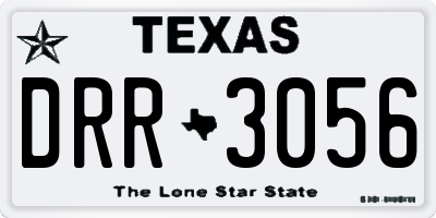 TX license plate DRR3056