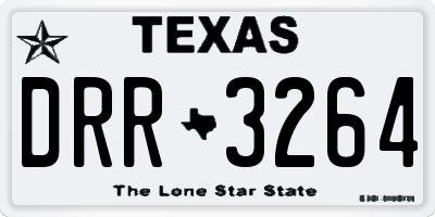 TX license plate DRR3264