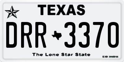 TX license plate DRR3370