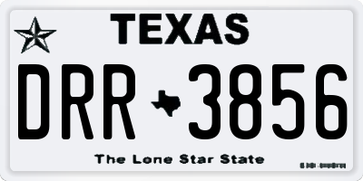 TX license plate DRR3856