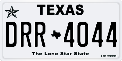 TX license plate DRR4044