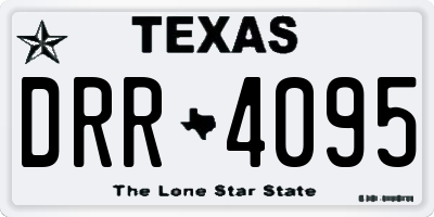 TX license plate DRR4095