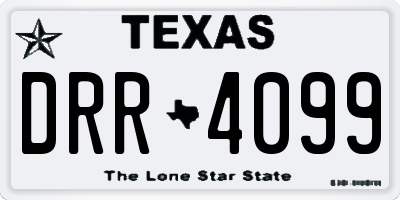 TX license plate DRR4099