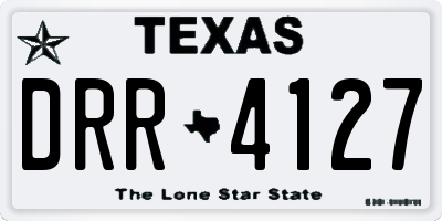 TX license plate DRR4127
