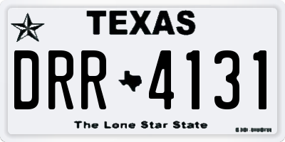 TX license plate DRR4131