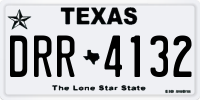TX license plate DRR4132