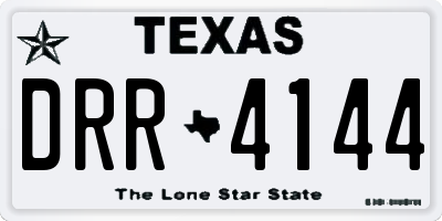 TX license plate DRR4144