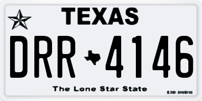 TX license plate DRR4146