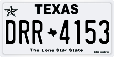 TX license plate DRR4153